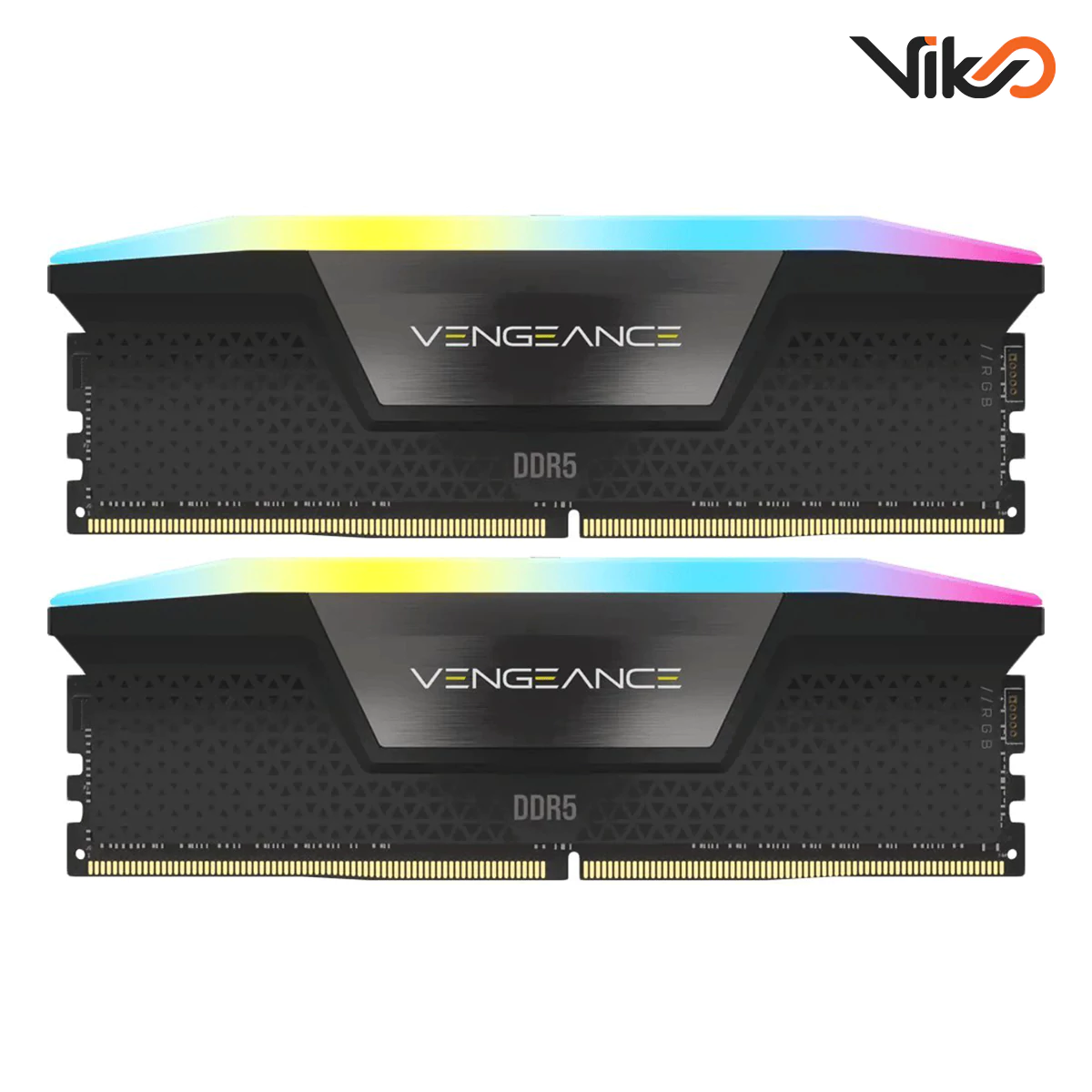 رم کامپیوتر DDR5 دو کاناله 5600 مگاهرتز CL40 کورسیر مدل VENGEANCE RGB ظرفیت 32 گیگابایت