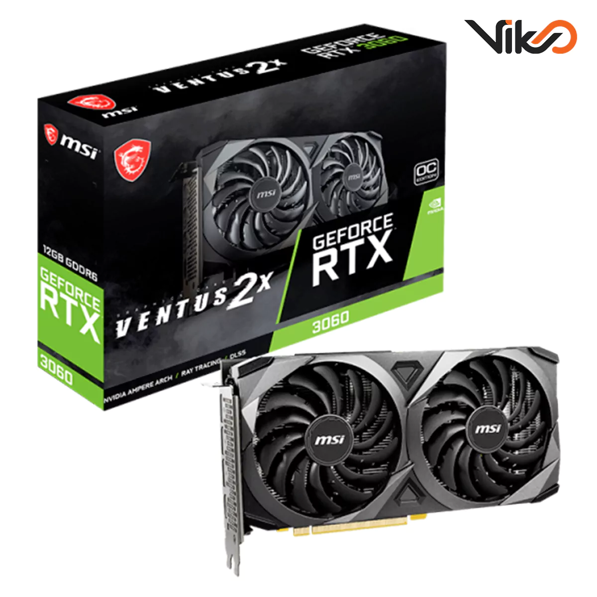 کارت گرافیک ام اس آی مدل GeForce RTX 3060 VENTUS 2X 12G OC