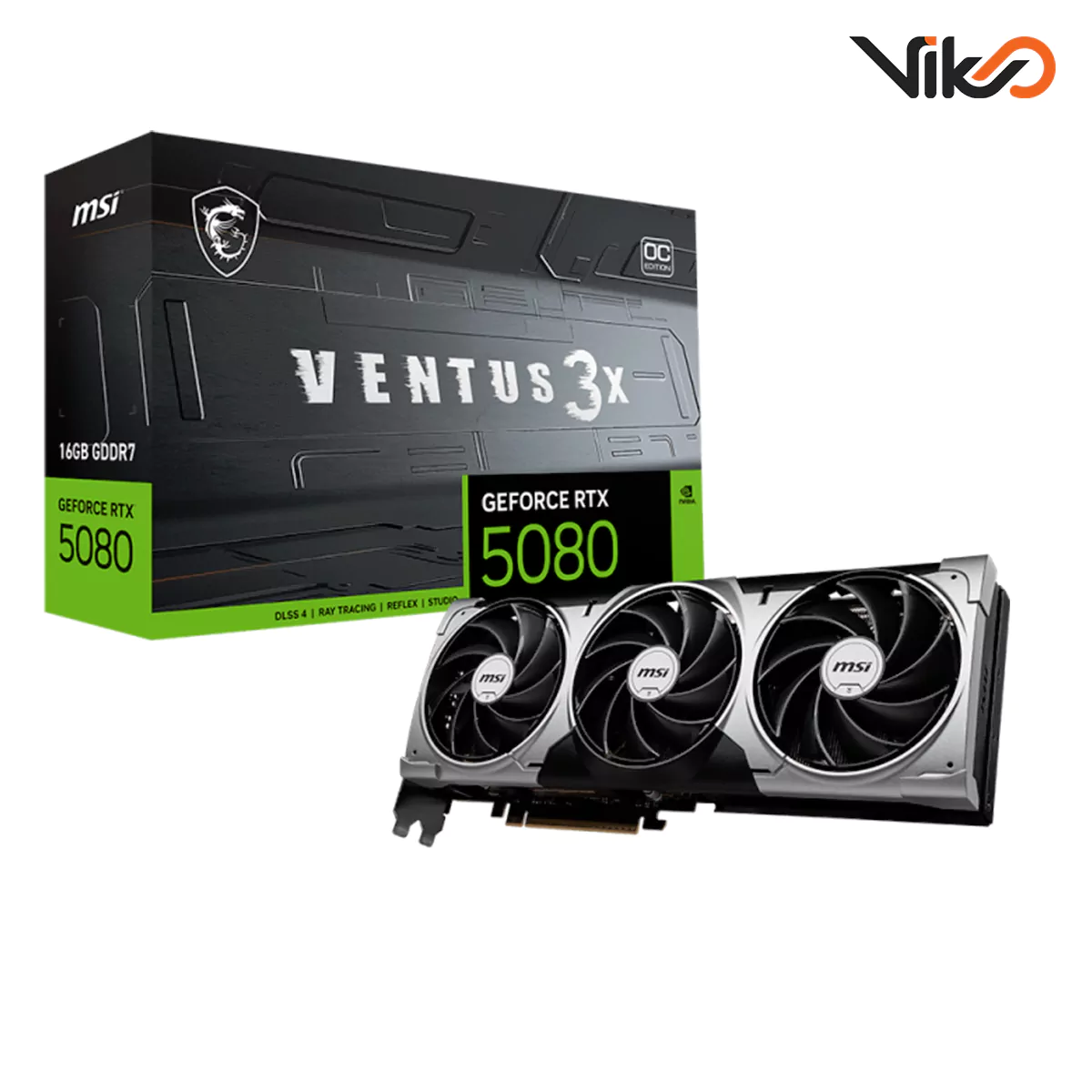کارت گرافیک ام اس آی مدل GeForce RTX 5080 16G VENTUS 3X OC