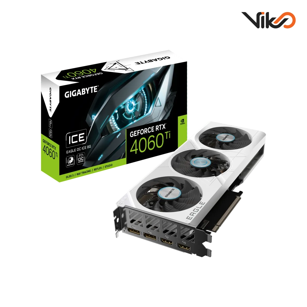 کارت گرافیک گیگابایت GeForce RTX 4060 Ti EAGLE OC ICE 8G