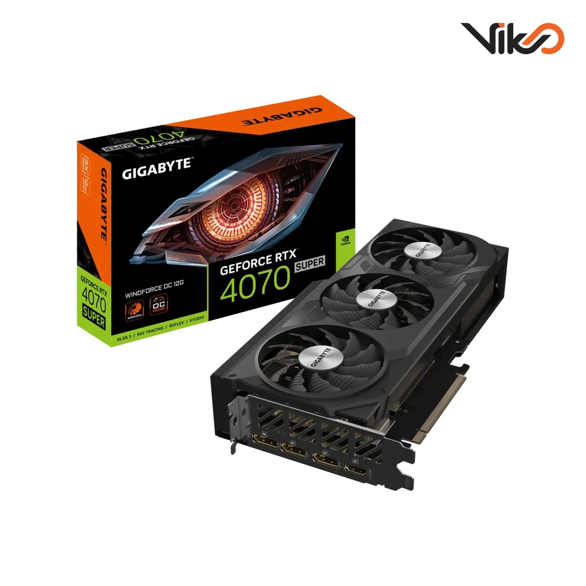کارت گرافیک گیگابایت GeForce RTX 4070 SUPER WINDFORCE OC 12G