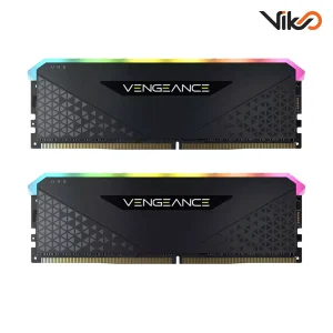 رم کامپیوتر DDR4 دو کاناله 3600 مگاهرتز CL18 کورسیر مدل VENGEANCE RGB RS ظرفیت 16 گیگابایت