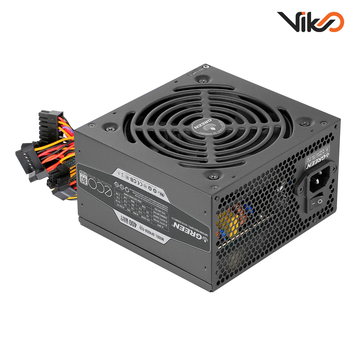 منبع تغذیه کامپیوتر گرین مدل GP400A-ECO Rev3.1