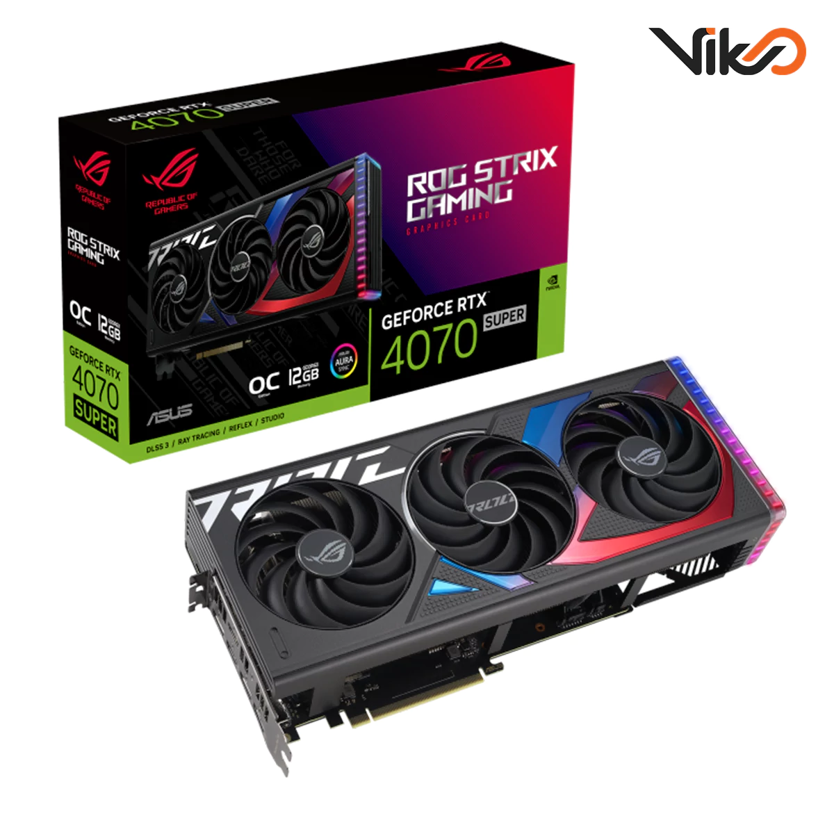 کارت گرافیک ایسوس مدل ROG Strix GeForce RTX 4070 SUPER 12GB GDDR6X OC Edition