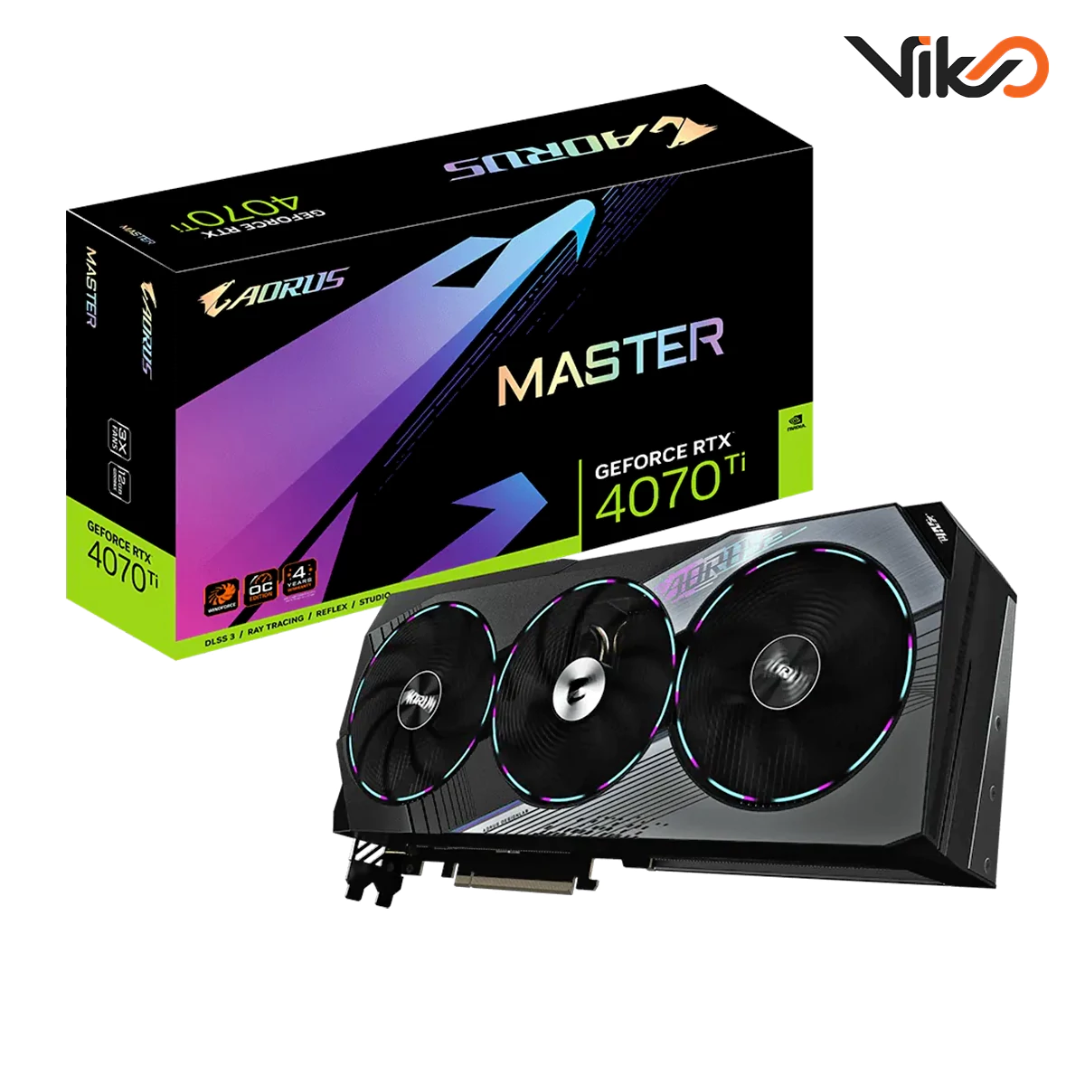 کارت گرافیک گیگابایت AORUS GeForce RTX 4070 Ti MASTER 12GB (1)