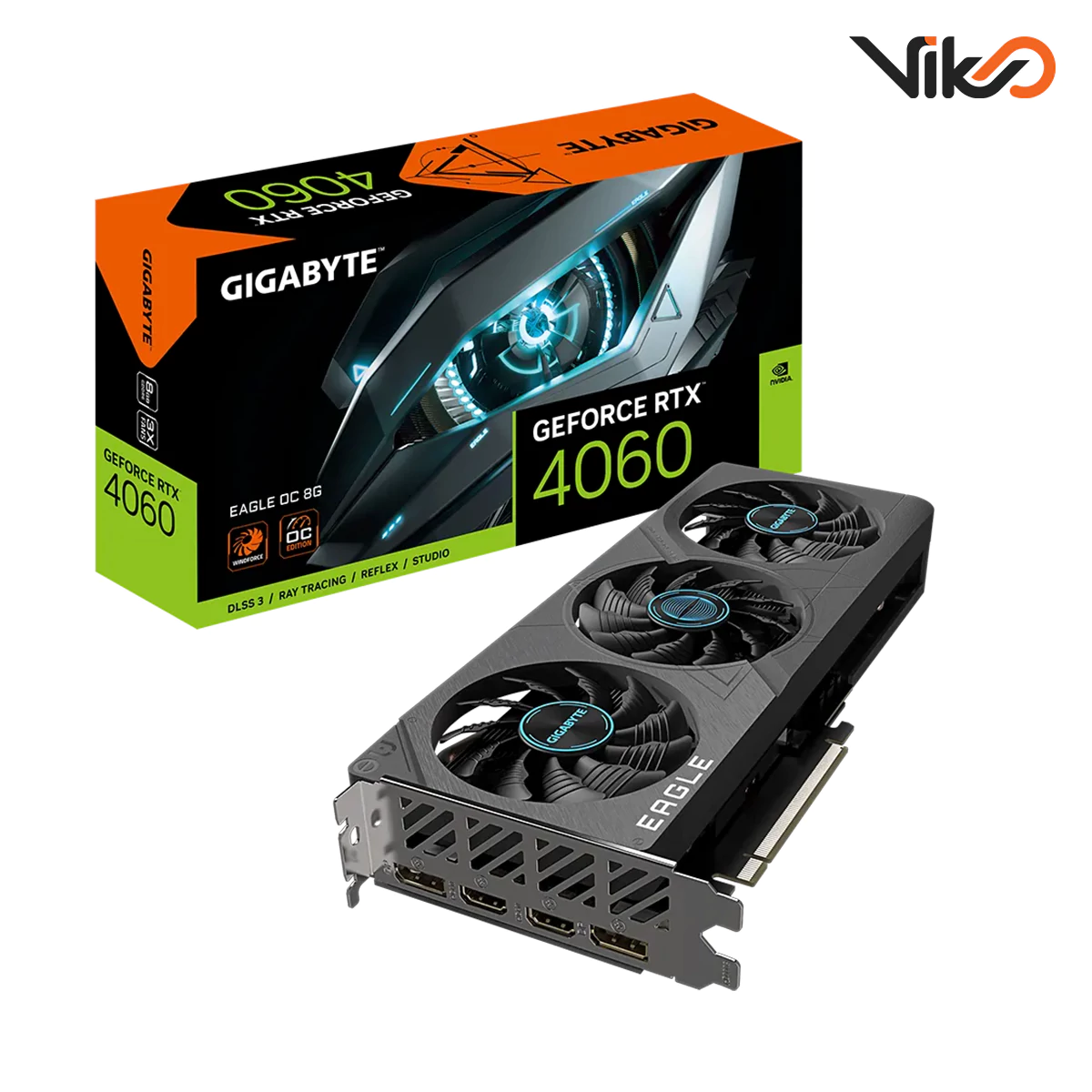 کارت گرافیک گیگابایت GeForce RTX 4060 EAGLE OC 8GB (1)