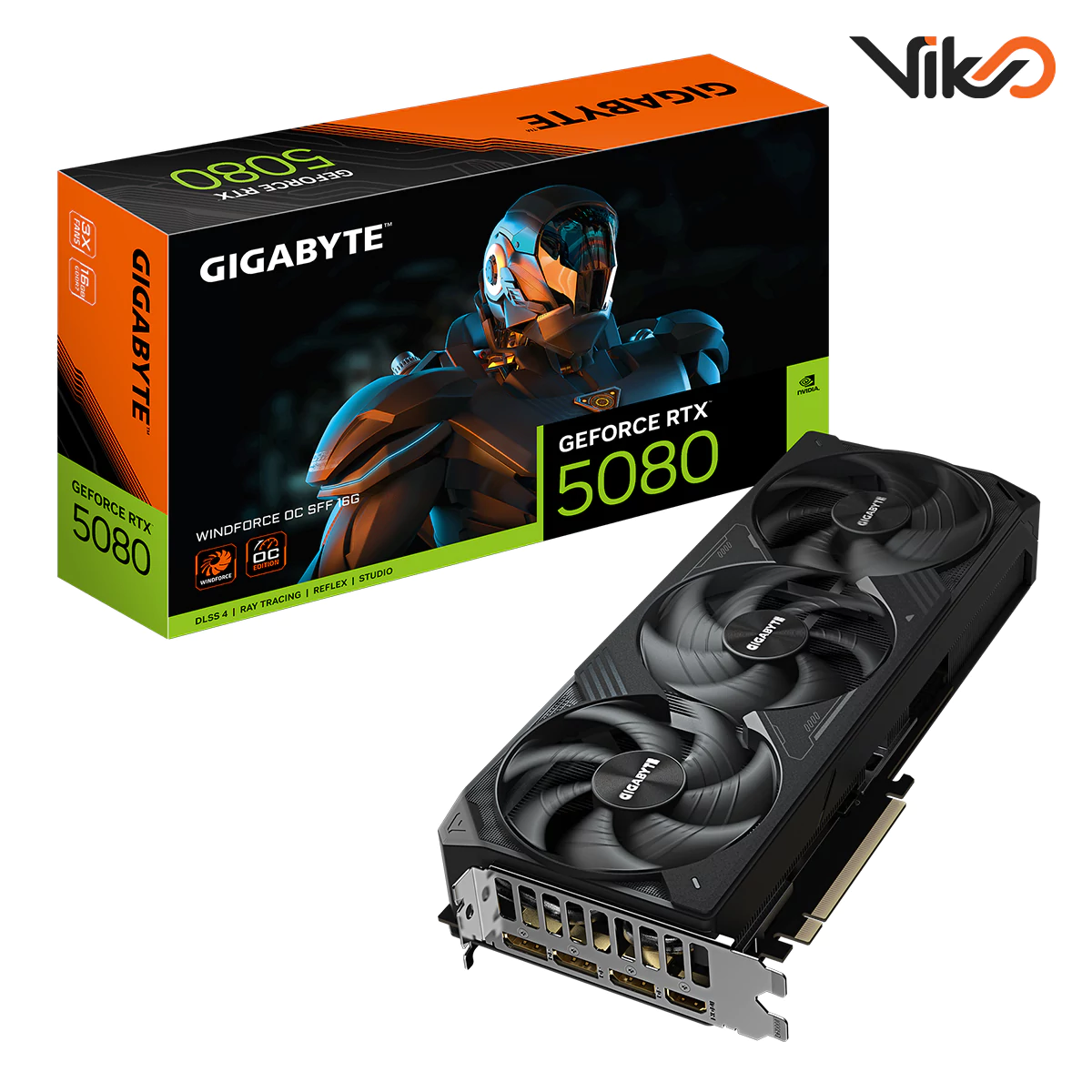 کارت گرافیک گیگابایت مدل GeForce RTX 5080 WINDFORCE OC SFF 16GB