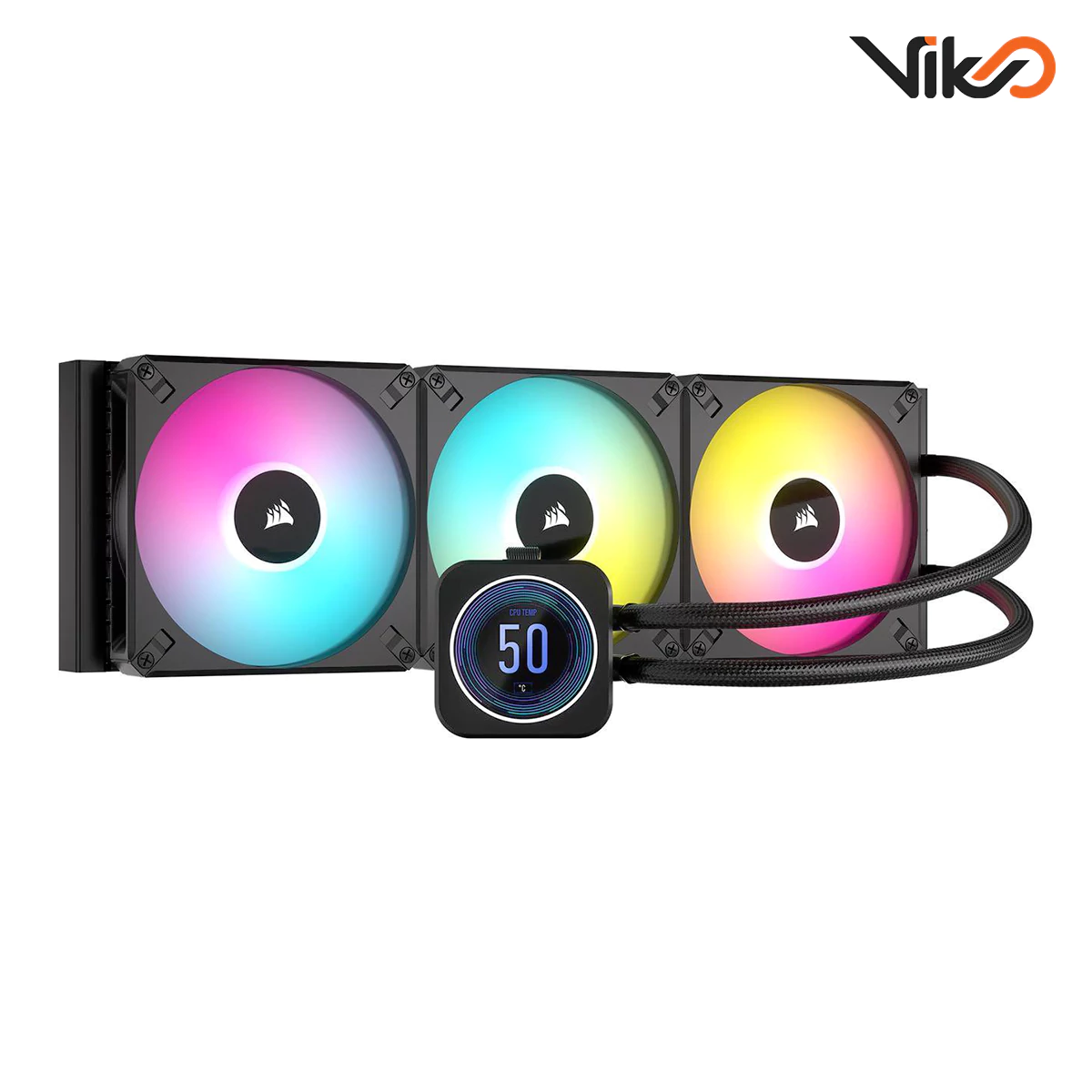 خنک کننده مایع پردازنده کورسیر iCUE H170i ELITE LCD XT Black (1)