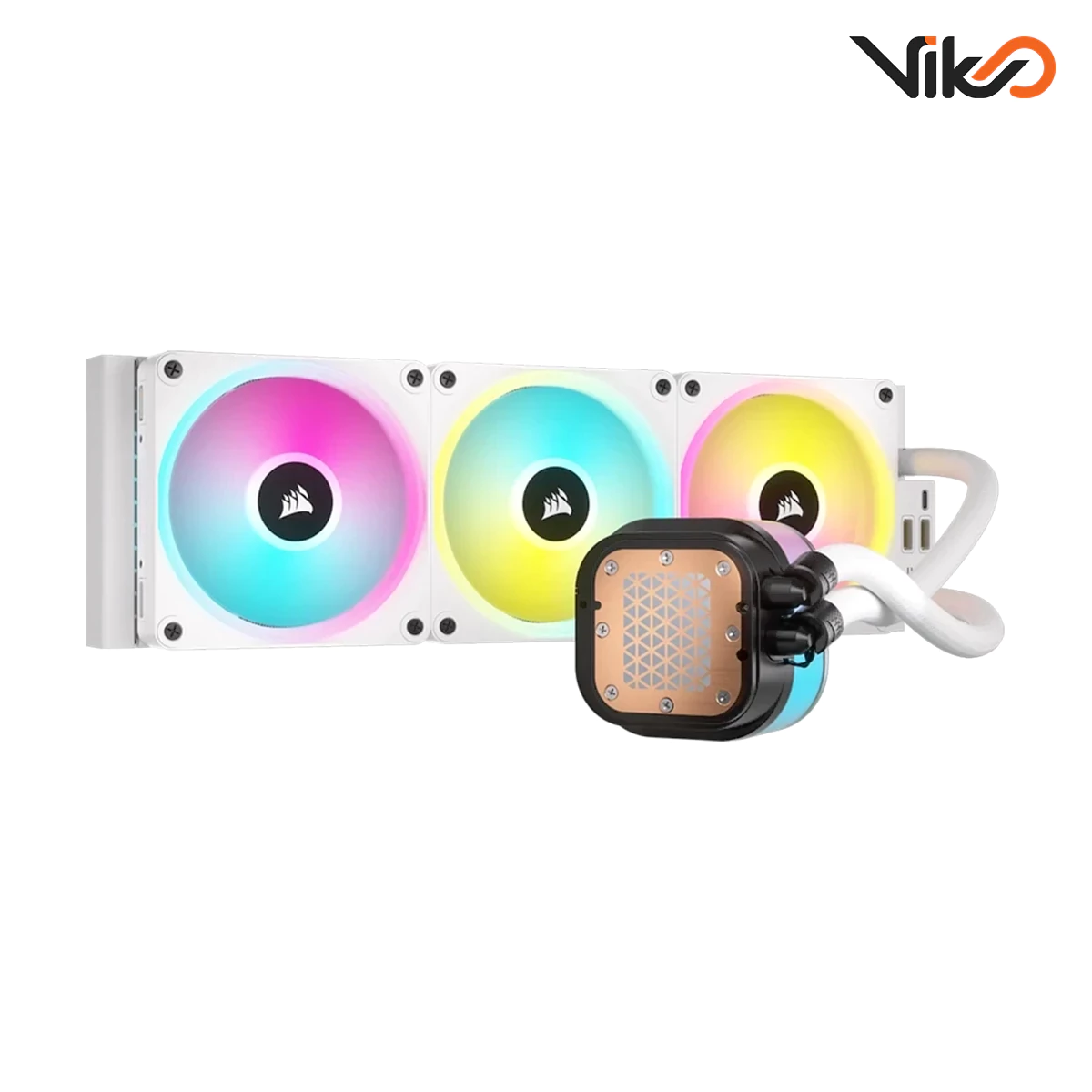 خنک کننده مایع پردازنده کورسیر iCUE LINK H150i LCD White (2)