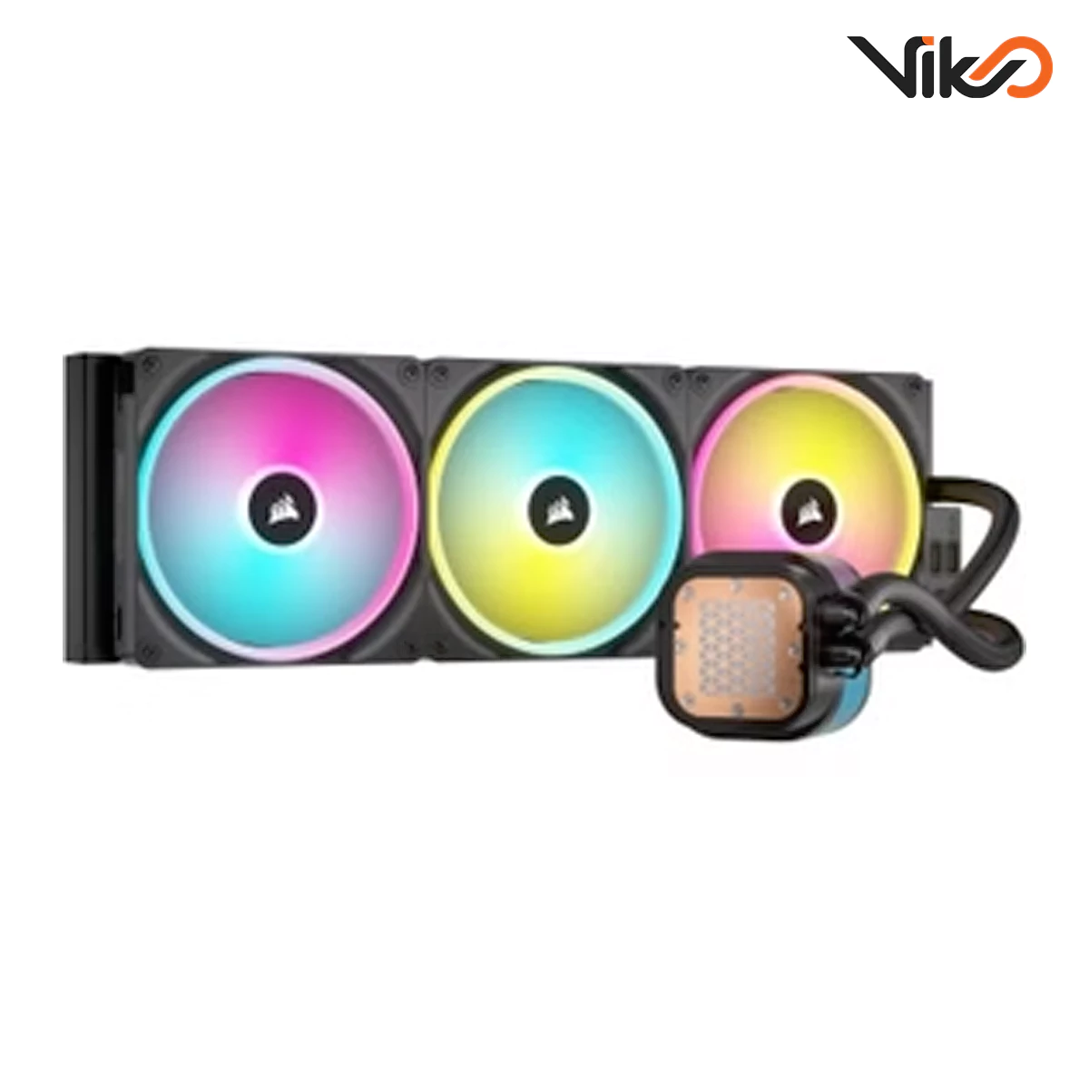 خنک کننده مایع پردازنده کورسیر iCUE LINK H170i RGB AIO Black (4)