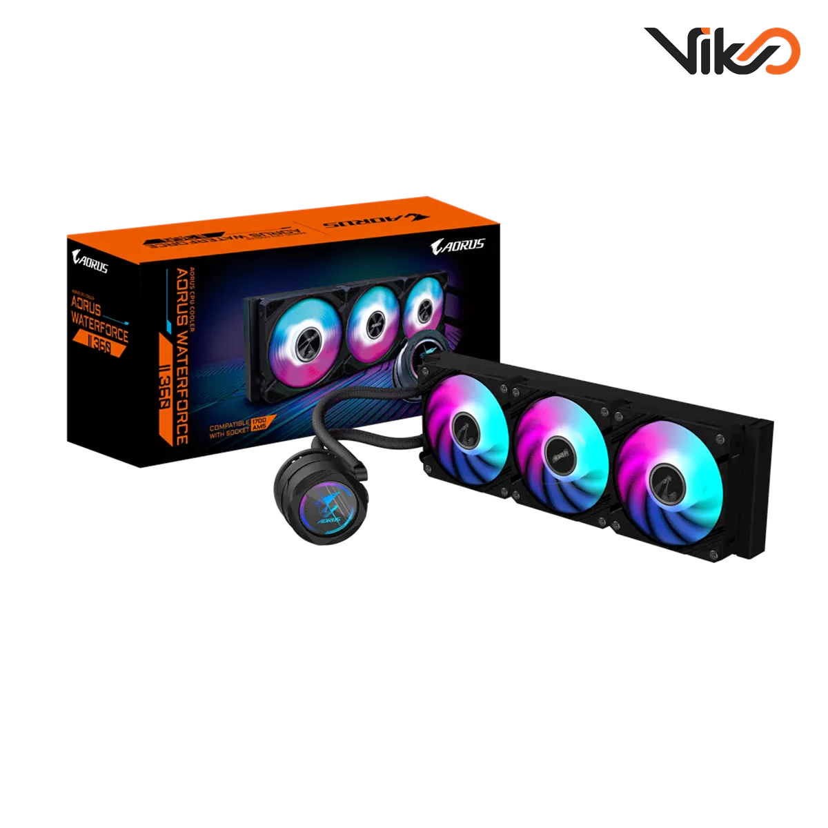 خنک کننده مایع پردازنده گیگابایت مدل AORUS WATERFORCE II 360 (5)