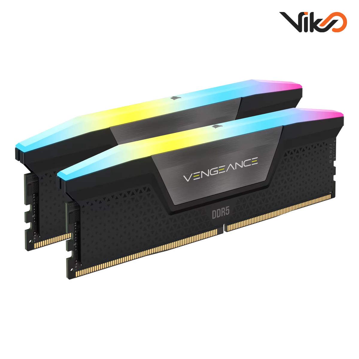 رم کامپیوتر DDR5 دو کاناله 6600 مگاهرتز CL38 کورسیر مدل VENGEANCE RGB ظرفیت 32 گیگابایت