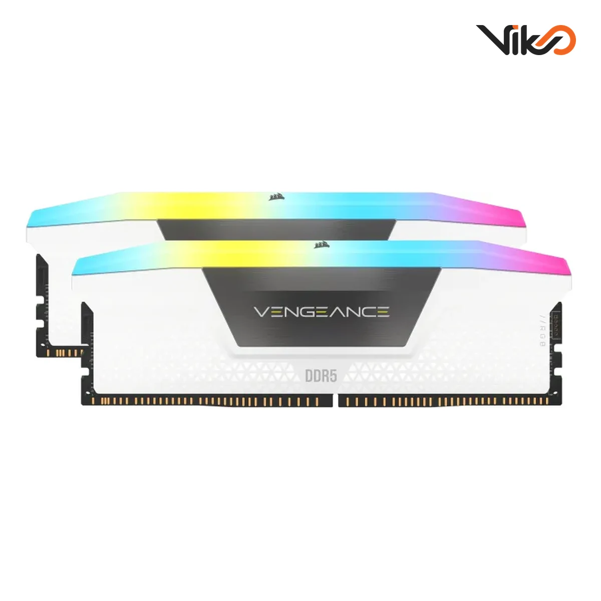 رم کامپیوتر DDR5 کورسیر مدل VENGEANCE RGB White (2)
