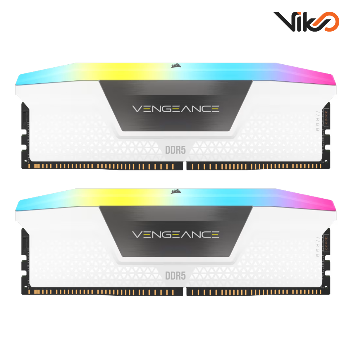 رم کامپیوتر DDR5 کورسیر مدل VENGEANCE RGB White (2)