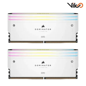 رم کامپیوتر کورسیر مدل DOMINATOR TITANIUM RGB White (1)