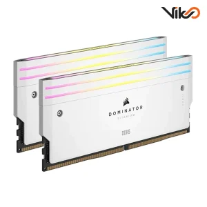 رم کامپیوتر کورسیر مدل DOMINATOR TITANIUM RGB White (2)