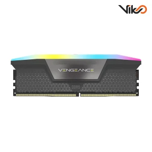 رم کامپیوتر DDR5 تک کاناله 5200 مگاهرتز CL40 کورسیر مدل VENGEANCE RGB AMD EXPO ظرفیت 16 گیگابایت