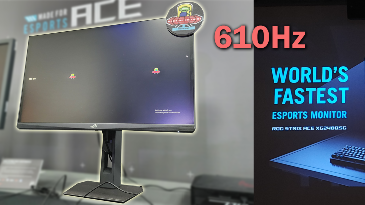 رونمایی از اولین مانیتور گیمینگ 610 هرتزی جهان ROG STRIX ACE XG248Q5G