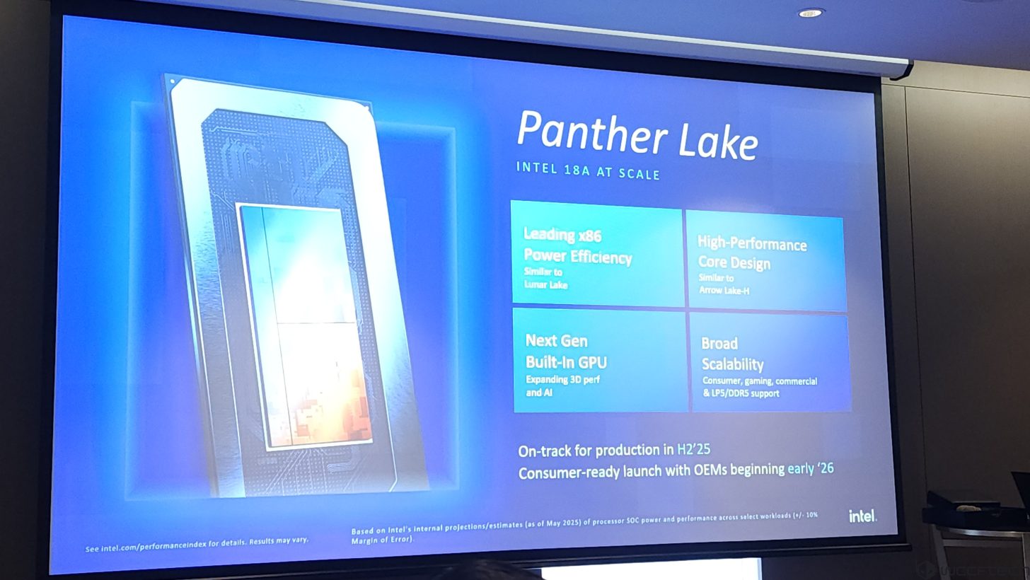 رونمایی اینتل از پردازنده‌های نسل Panther Lake با فناوری ۱۸A  با ۱۶ هسته، بدون SMT