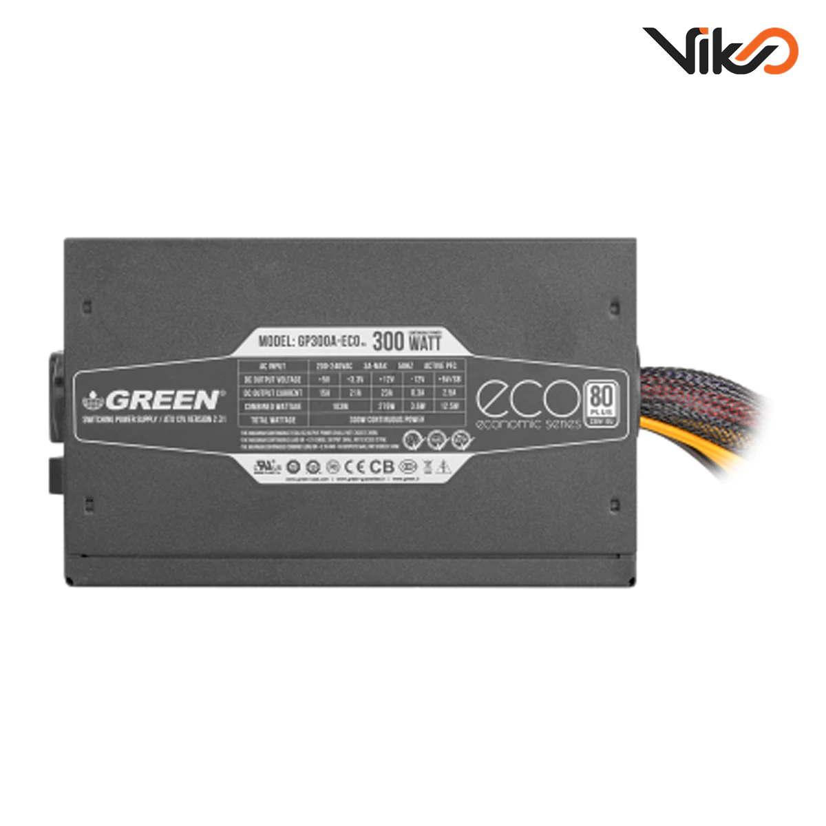 منبع تغذیه کامپیوتر گرین مدل GP300A-ECO Rev3 (6)