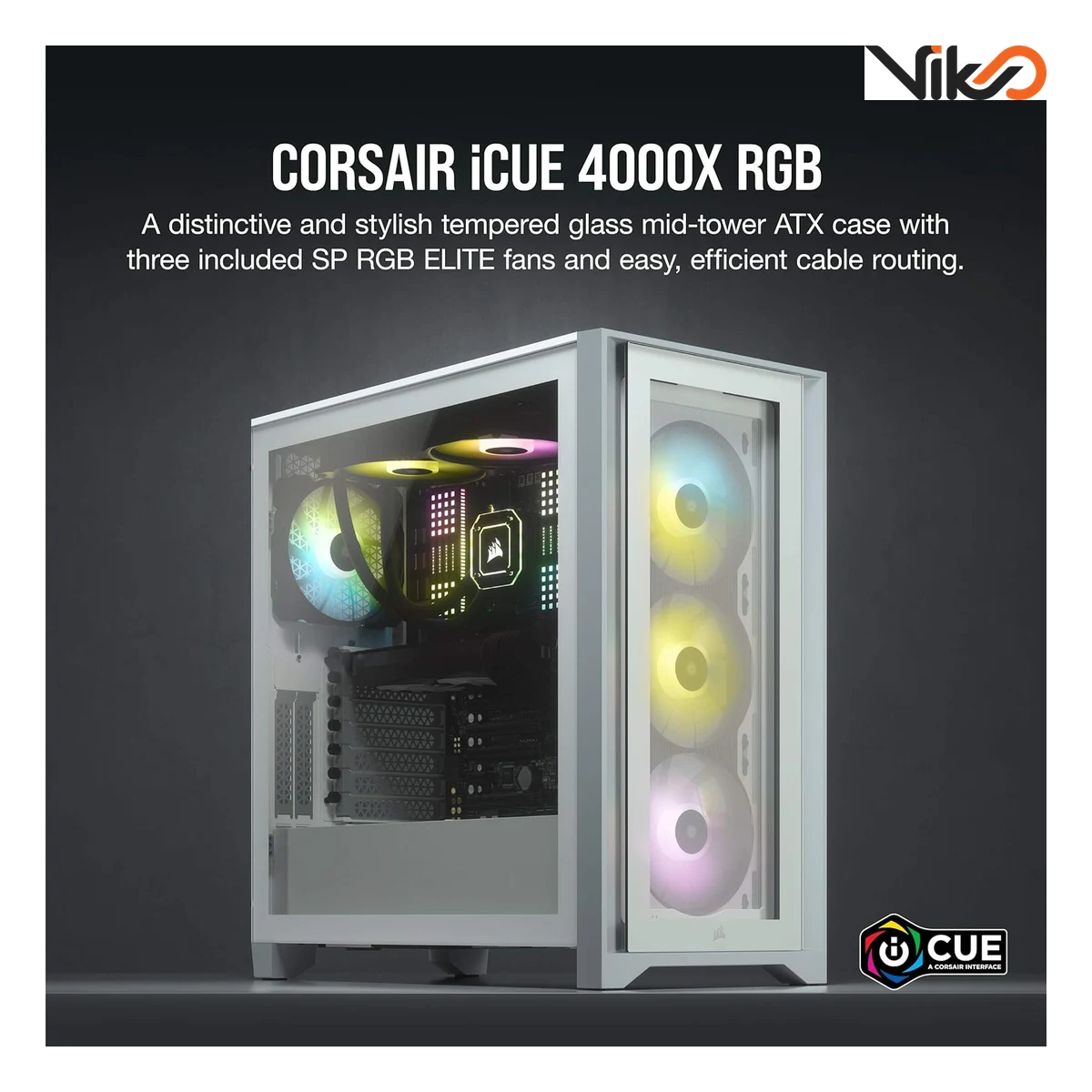 کیس کورسیر مدل 4000X RGB White
