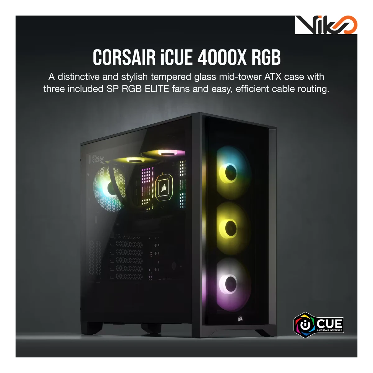کیس کورسیر مدل 4000X RGB Black