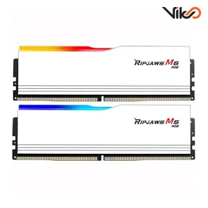رم کامپیوتر DDR5 دو کاناله جی اسکیل مدل Ripjaws M5 RGB White (1)