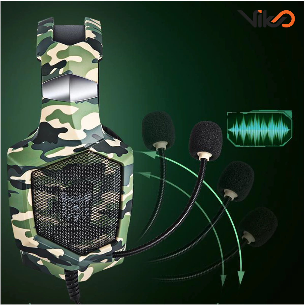 هدست گیمینگ اونیکوما مدل K8 Camouflage (4)
