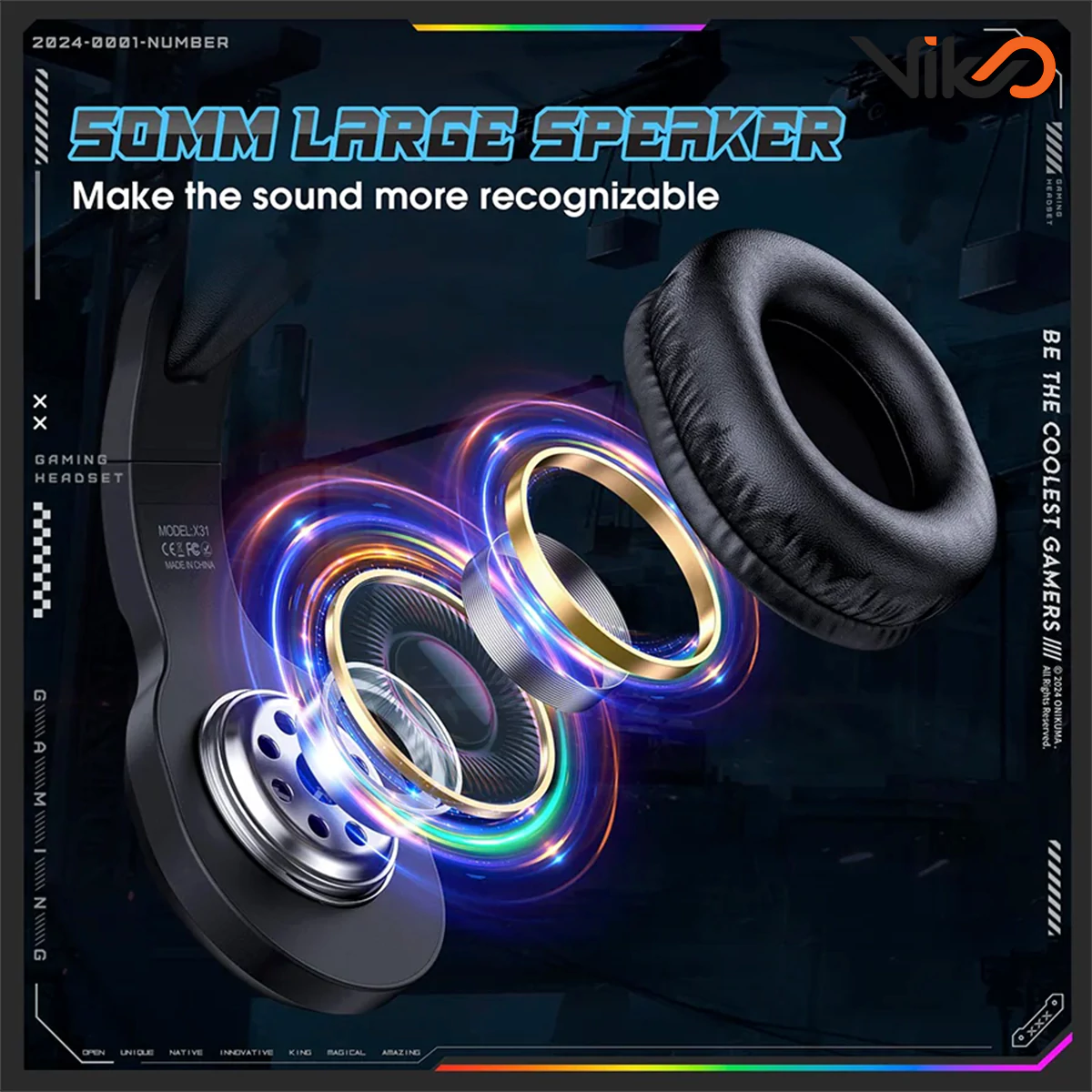 هدست گیمینگ اونیکوما مدل X31 (5)