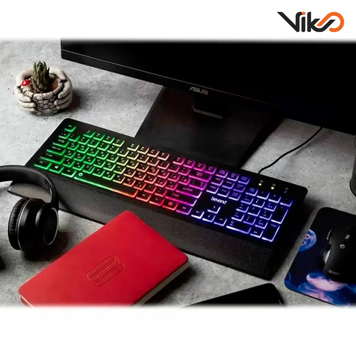 کیبورد گیمینگ بیاند مدل BK-7120 LED RGB (3)