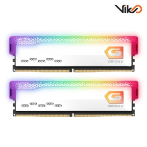 رم کامپیوتر DDR5 دو کاناله 6000 مگاهرتز CL38 گیل مدل ORION V RGB White ظرفیت 32 گیگابایت
