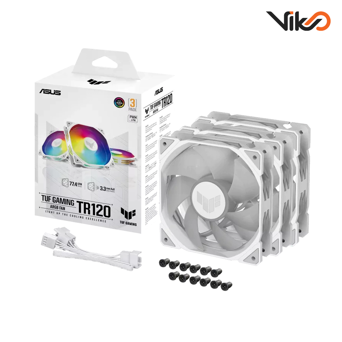 فن کیس ایسوس مدل TUF Gaming TR120 ARGB بسته سه عددی (5)