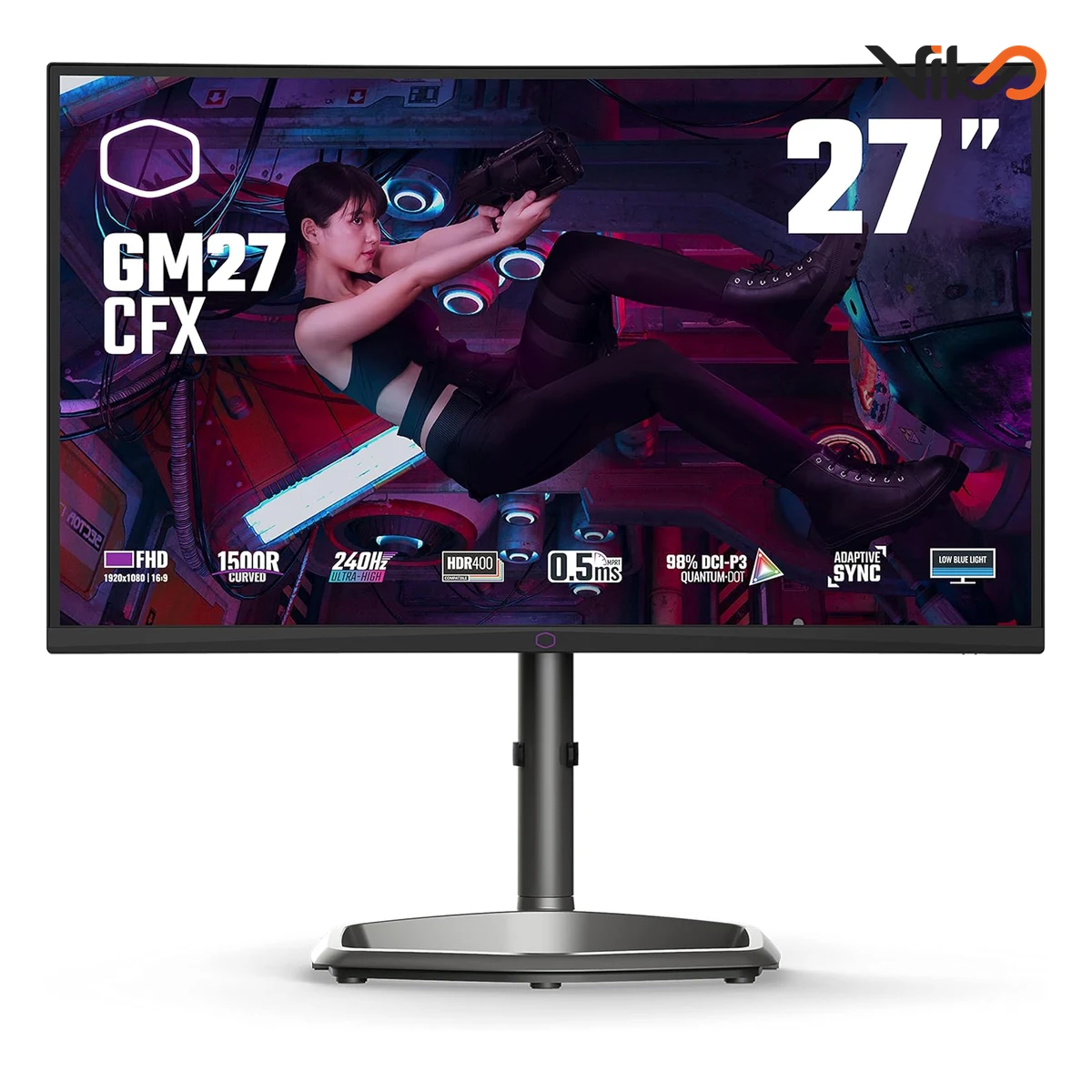 مانیتور 27 اینچ خمیده کولرمستر مدل GM27-CFX