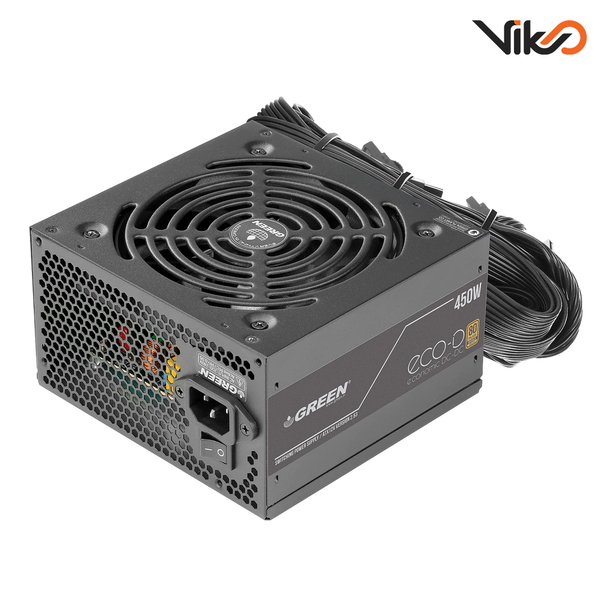 منبع تغذیه کامپیوتر گرین مدل GP450A-ECO D (1)