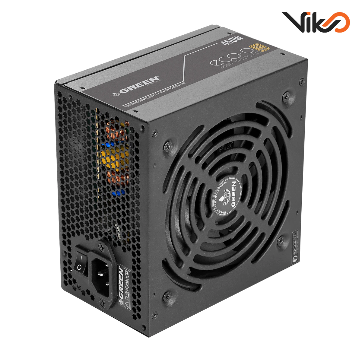منبع تغذیه کامپیوتر گرین مدل GP450A-ECO D (3)
