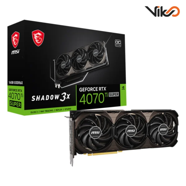 کارت گرافیک گیگابایت مدل GeForce RTX 4070 Ti SUPER 16G SHADOW 3X OC