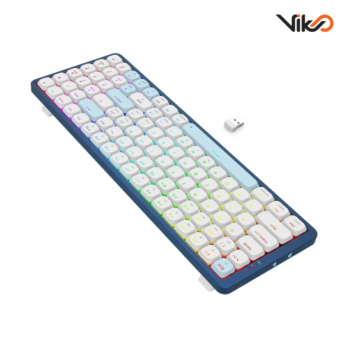 کیبورد بی سیم گیمینگ ردراگون مدل EVA PRO K684 WB RGB PRO