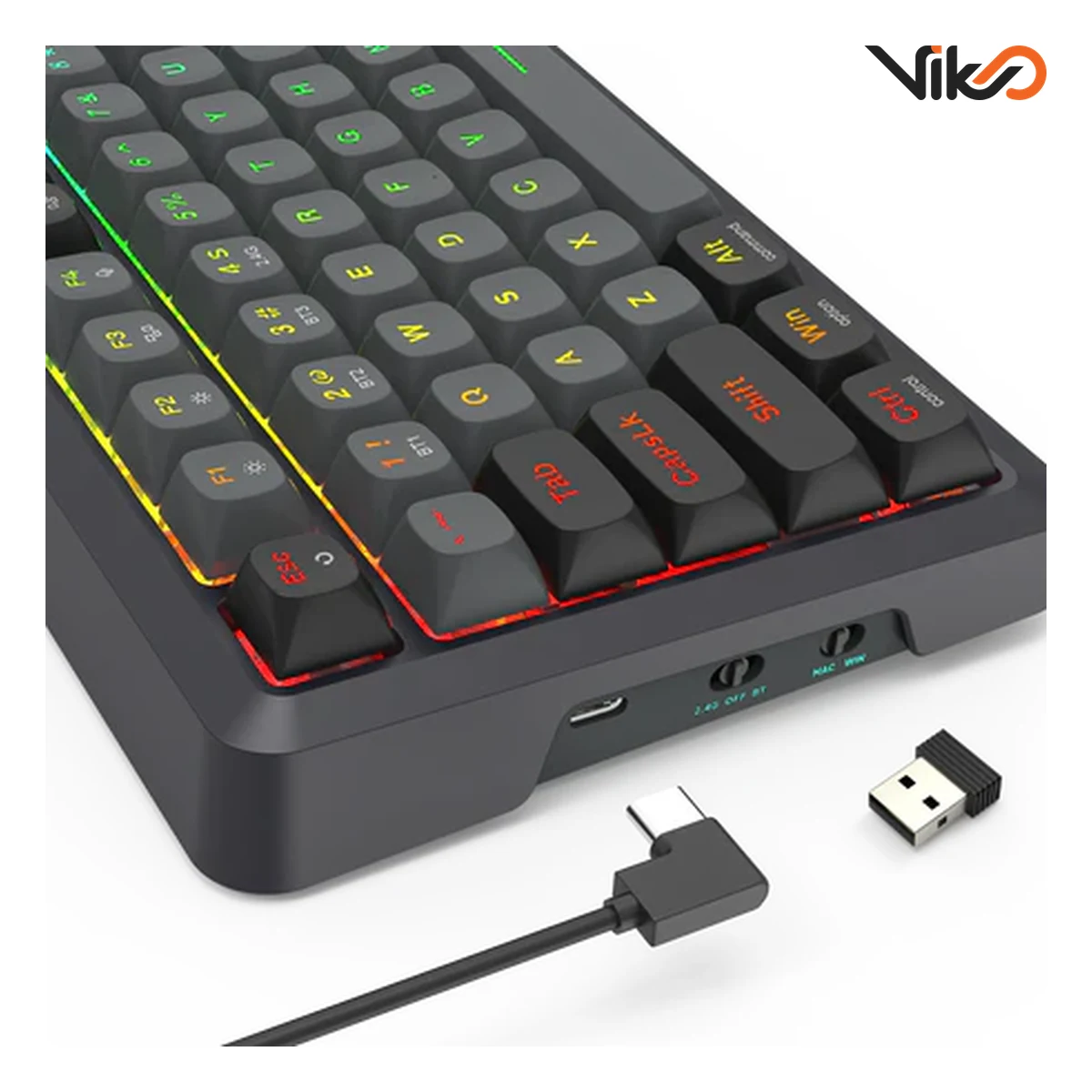 کیبورد بی سیم گیمینگ ردراگون BRAGI K688 PRO RGB