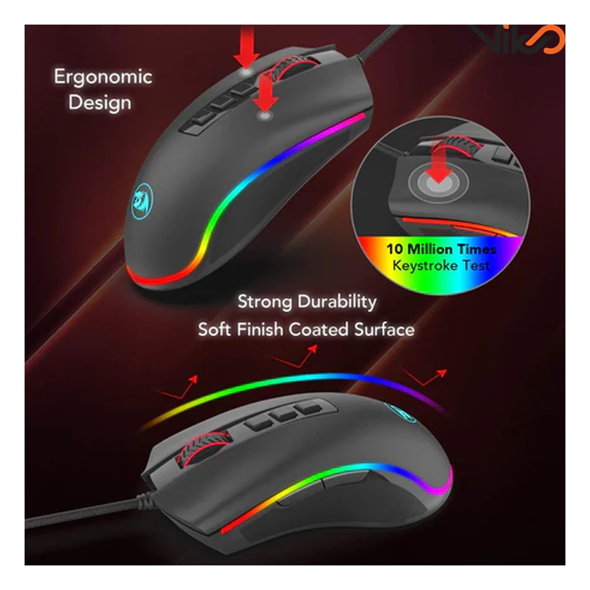 موس گیمینگ ردراگون COBRA M711