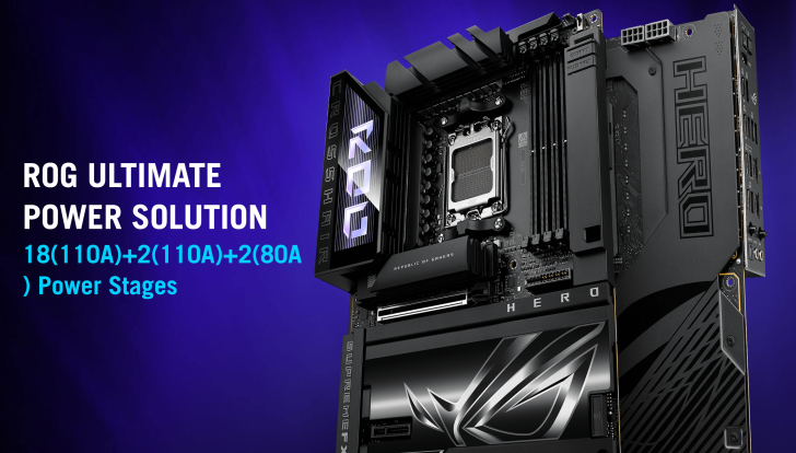 ASUS با مادربرد ROG Crosshair X870E HERO BTF امکانات BTF را ارائه می‌دهد