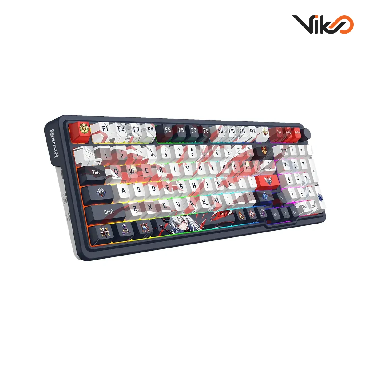 کیبورد بی سیم گیمینگ ردراگون EISA K686 AK PRO RGB