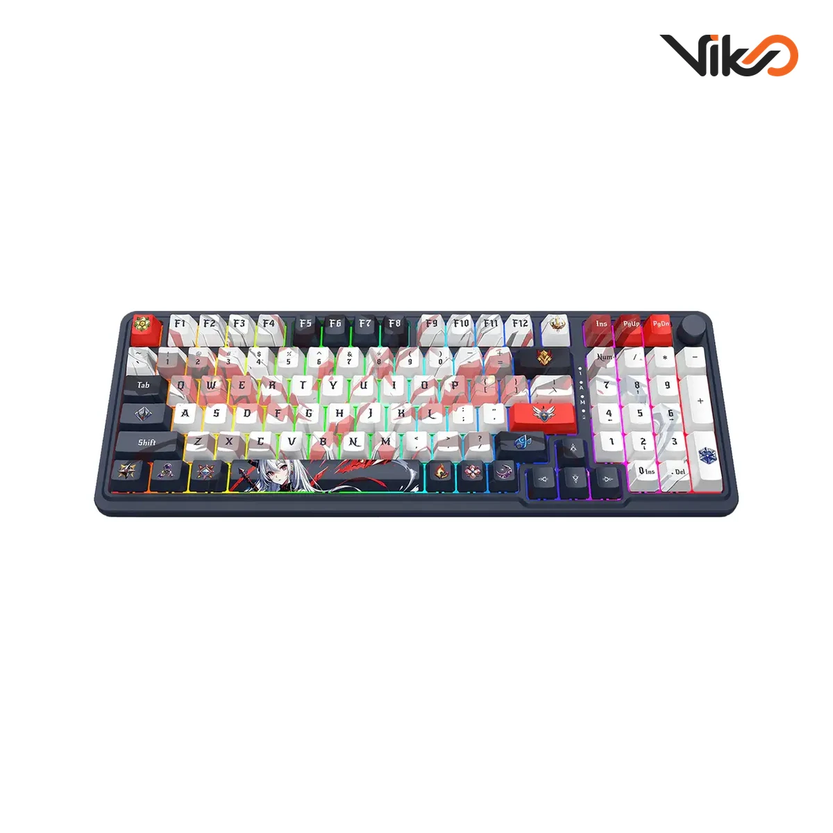 کیبورد بی سیم گیمینگ ردراگون EISA K686 AK PRO RGB
