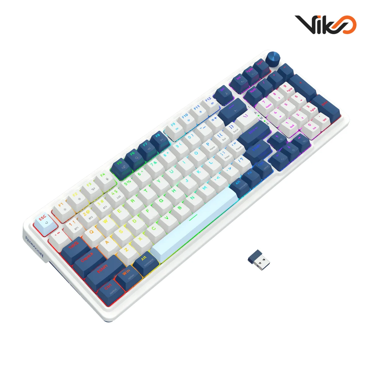 کیبورد بی سیم گیمینگ ردراگون EISA K686 WB PRO RGB