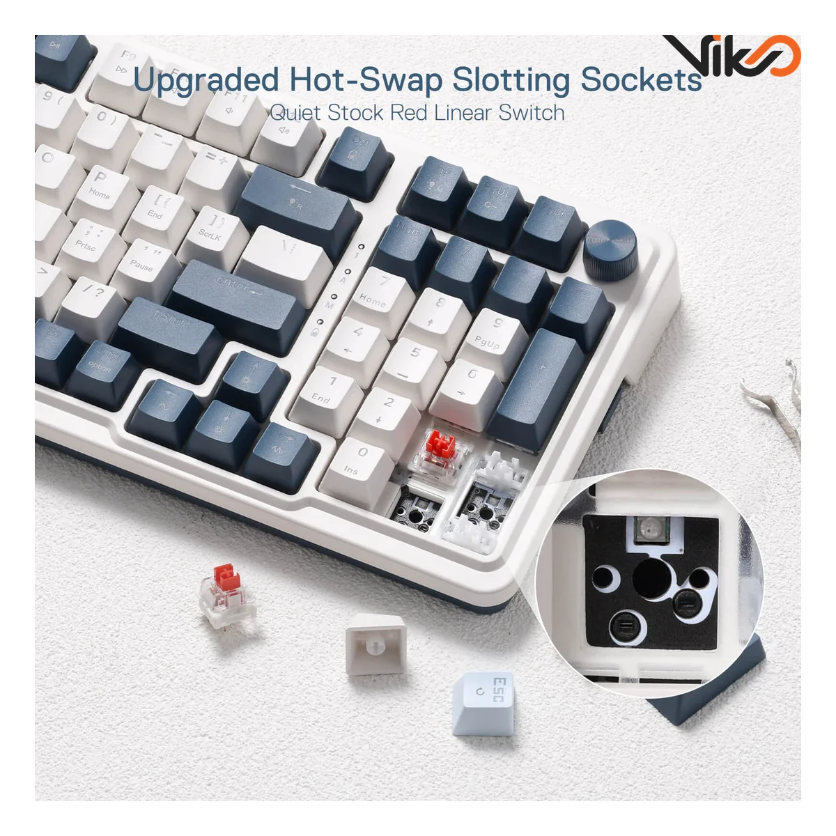 کیبورد بی سیم گیمینگ ردراگون EISA K686 WB PRO RGB