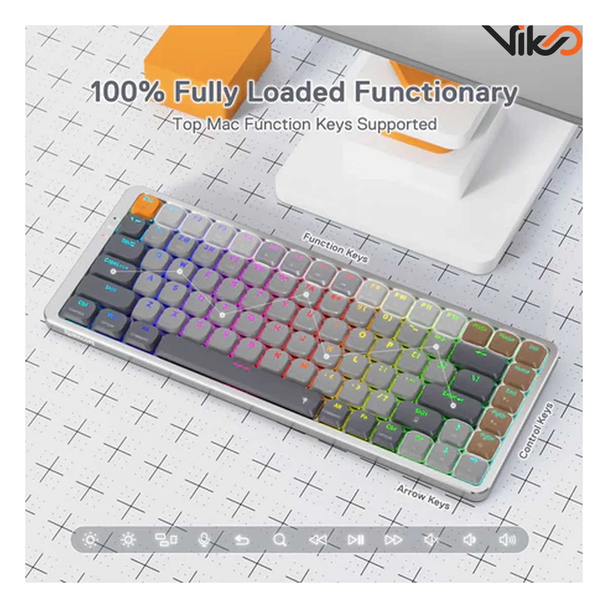 کیبورد بی سیم گیمینگ ردراگون مدل K652 Pro RGB