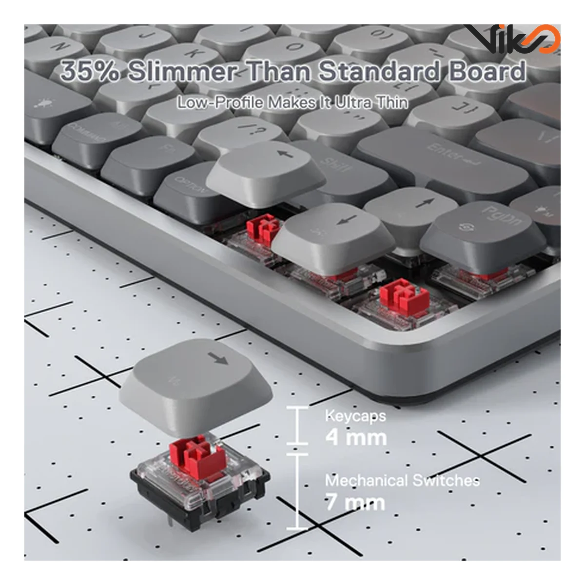 کیبورد بی سیم گیمینگ ردراگون مدل K652 Pro RGB