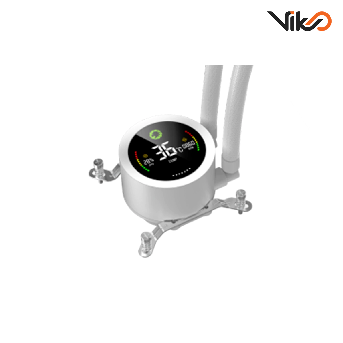 خنک کننده مایع پردازنده گیم مکس مدل IceBurg 240 Digital White (5)