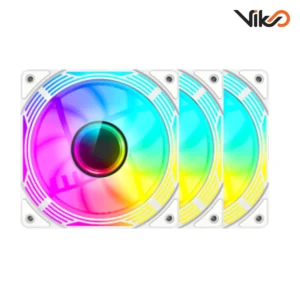 فن کیس گیم مکس مدل KF300R White بسته سه عددی (2)