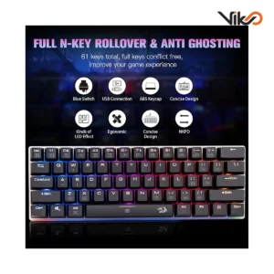 کیبورد گیمینگ ردراگون مدل ALIEN GIANT K605 RGB