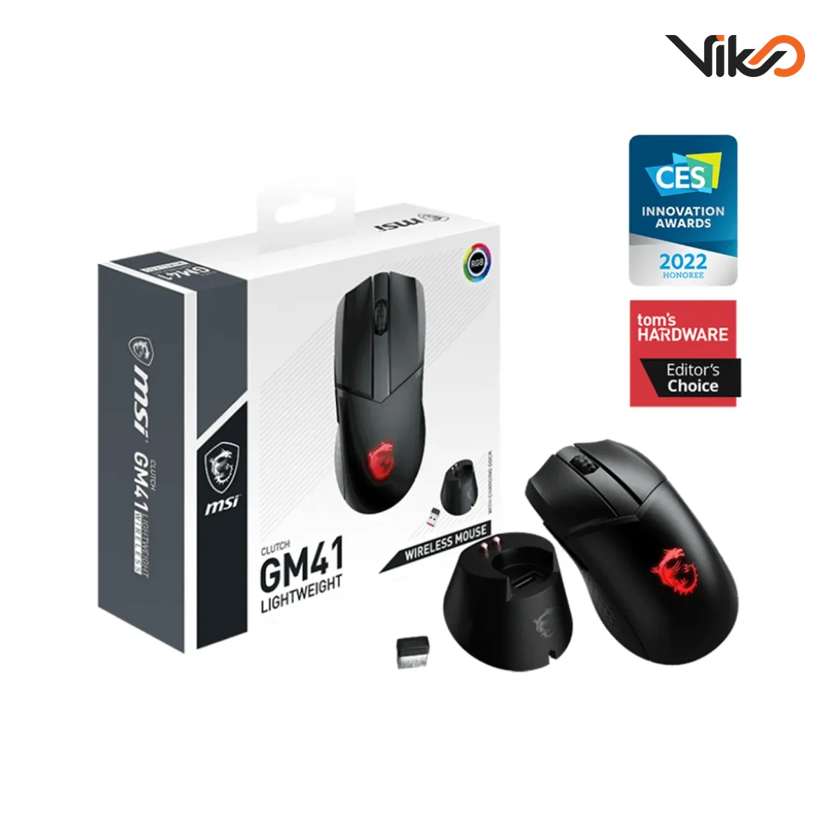 موس بی سیم گیمینگ ام اس آی مدل CLUTCH GM41